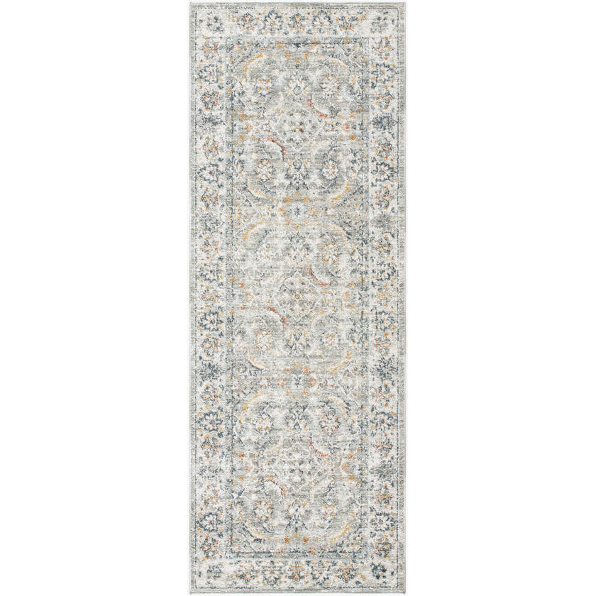 Stepfon Traditional Medium Gray Area Rug