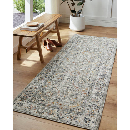 Stepfon Traditional Medium Gray Area Rug