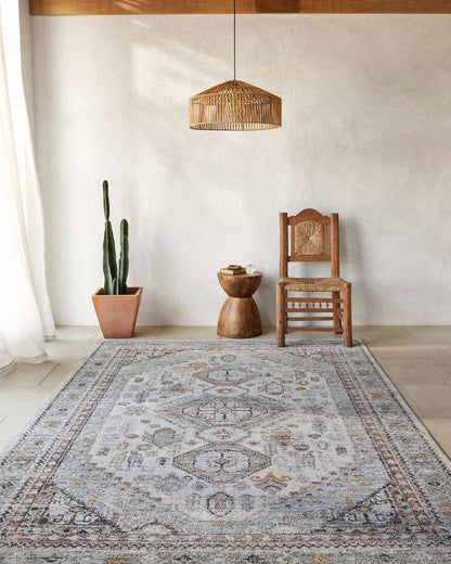 Tiwanna Traditional Light Brown Area Rug