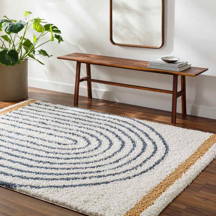 Dainelle Global Dark Blue Area Rug