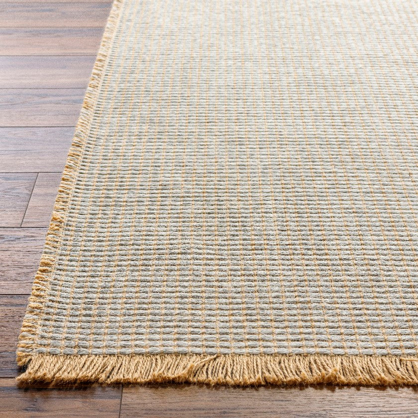 Kimi Solid and Border Gray Area Rug - Becki Owens x Livabliss