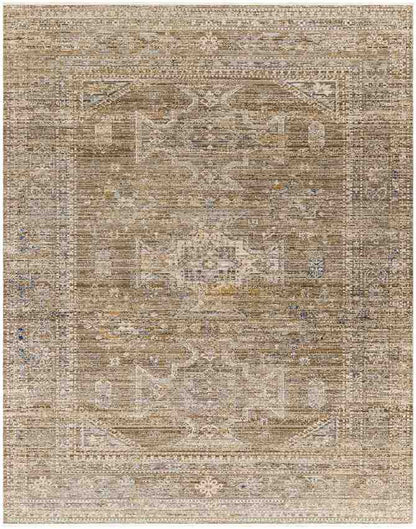 Margaret Traditional Golden Brown/Ivory Washable Area Rug - Becki Owens x Livabliss