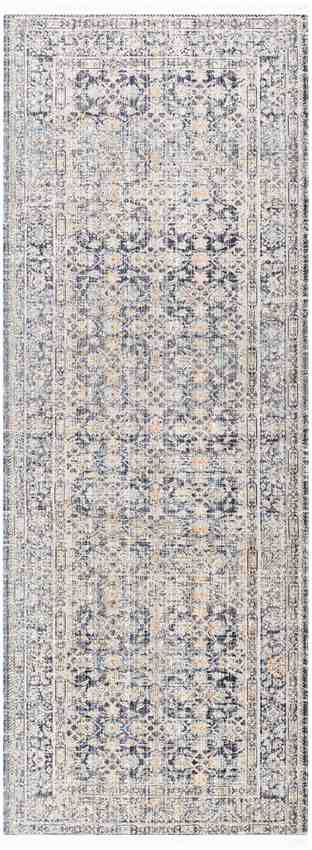 Margaret Traditional Dark Blue Washable Area Rug - Becki Owens x Livabliss
