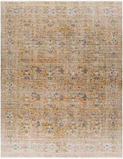 Margaret Traditional Moss Orange Washable Area Rug - Becki Owens x Livabliss