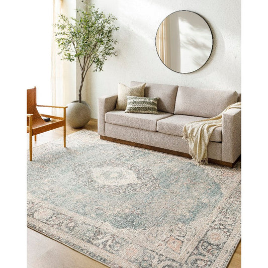 Marlene Traditional Ivory/Slate Area Rug - Becki Owens x Livabliss