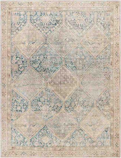 Marlene Traditional Light Beige/Emerald Area Rug - Becki Owens x Livabliss