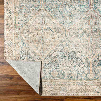 Marlene Traditional Light Beige/Emerald Area Rug - Becki Owens x Livabliss