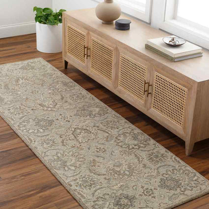 Lyon Traditional Pale Blue Area Rug