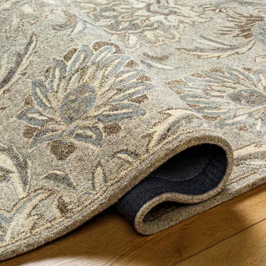 Lyon Traditional Pale Blue Area Rug