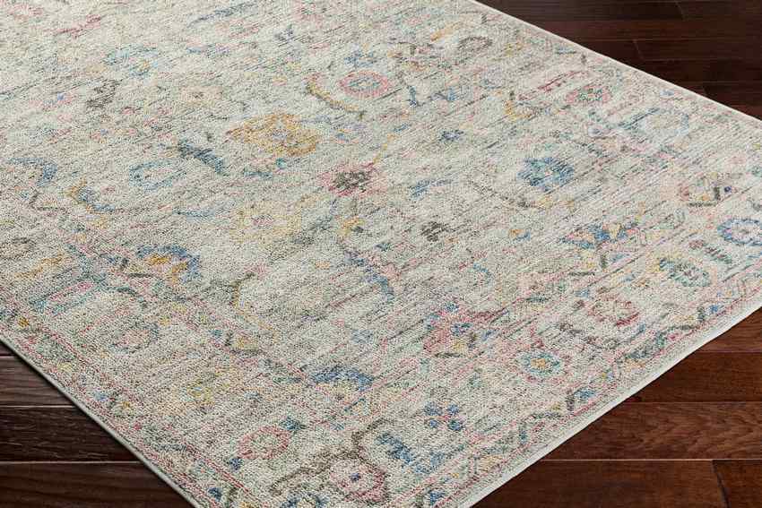 Maritsa Traditional Dusty Sage Washable Area Rug