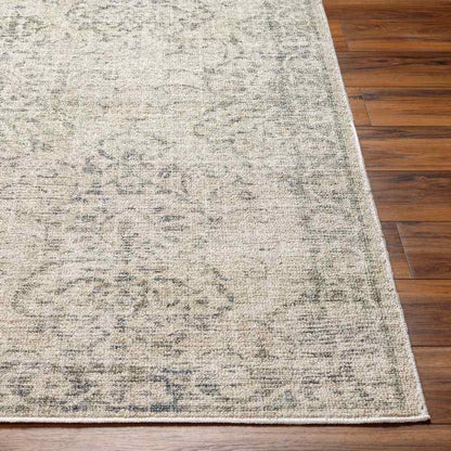 Andera Traditional Dark Moss Washable Area Rug