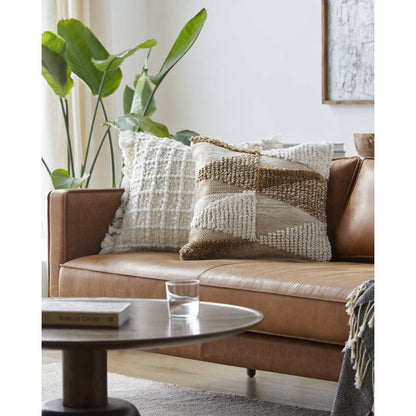 Laportia Dark Brown Pillow Cover