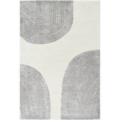 Annastasia Modern Light Silver Area Rug