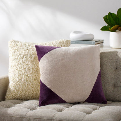 Natane Dark Purple Pillow Cover