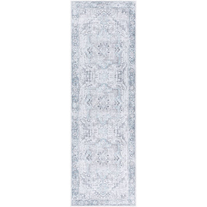 Tamea Traditional Metallic - Silver Area Rug