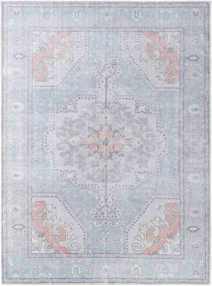 Luisanna Traditional Light Blue Area Rug