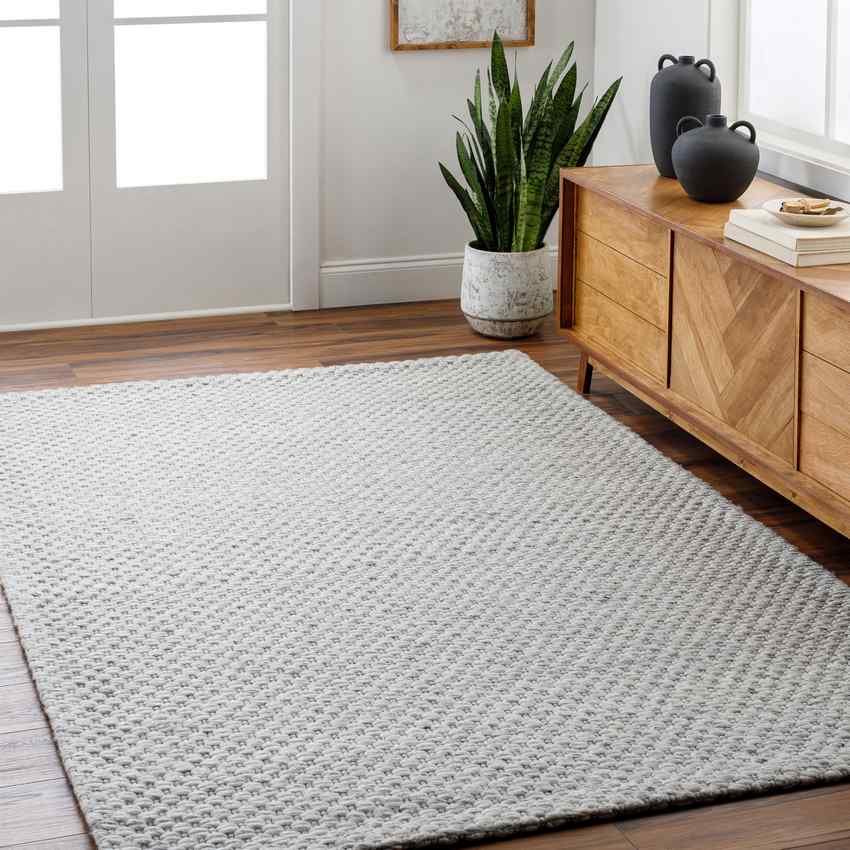 Antiono Cottage Ivory/Light Gray Area Rug