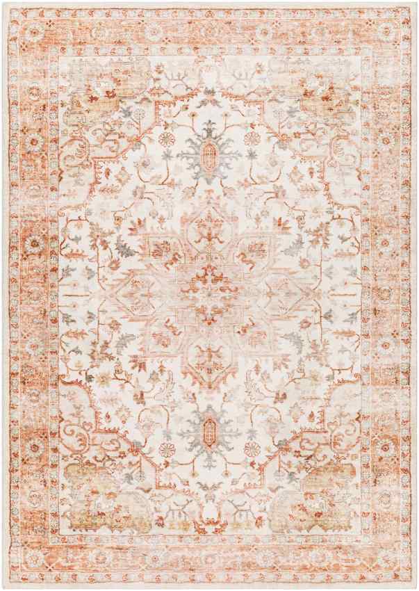 Heiereind Traditional Rust  Area Rug