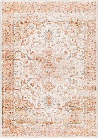 Heiereind Traditional Rust  Area Rug