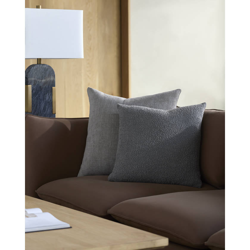 Jeanetta Charcoal Pillow Cover
