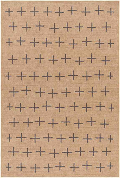 Kandus Cottage Tan Washable Area Rug