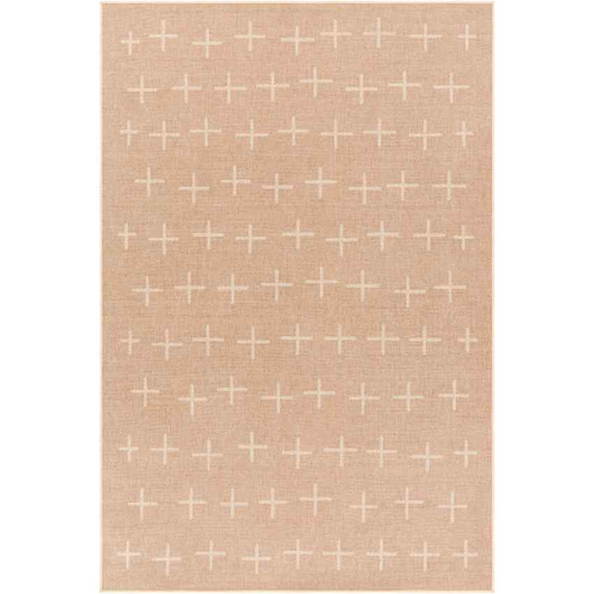 Kandus Cottage Tan/Beige Washable Area Rug