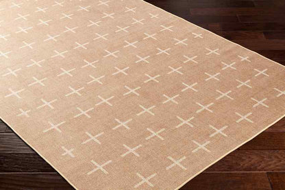 Kandus Cottage Tan/Beige Washable Area Rug