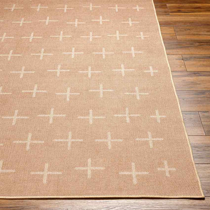 Kandus Cottage Tan/Beige Washable Area Rug