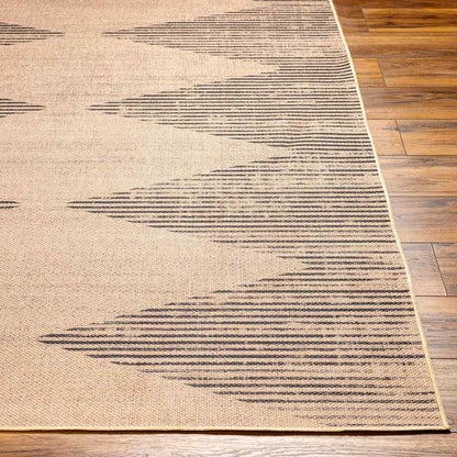 Kristianne Global Tan/Dark Gray Washable Area Rug