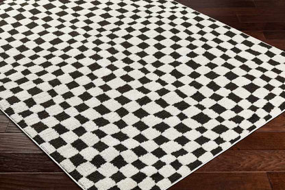 Ilea Modern Black/Ivory Area Rug