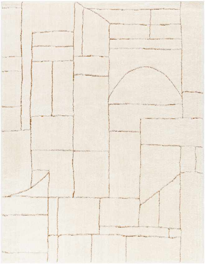 Sheritta Modern Ivory/Brown Area Rug