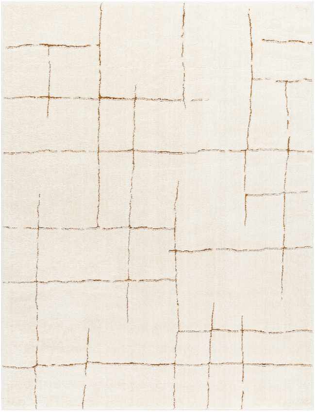 Alexsis Modern Ivory/Brown Area Rug