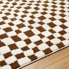 Ilea Modern Ivory/Brown Area Rug