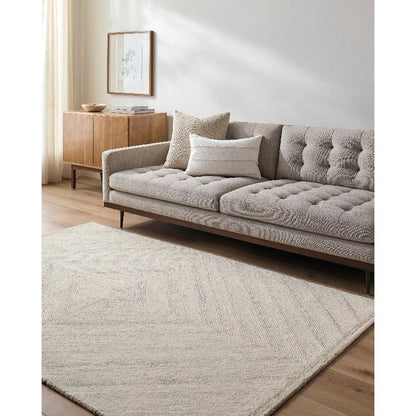 Montel Modern Ivory/Medium Brown Area Rug