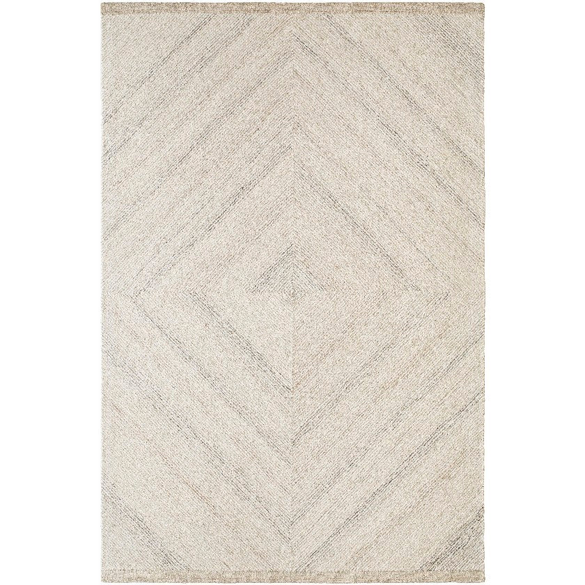 Montel Modern Ivory/Medium Brown Area Rug