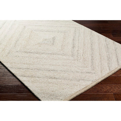 Montel Modern Ivory/Medium Brown Area Rug