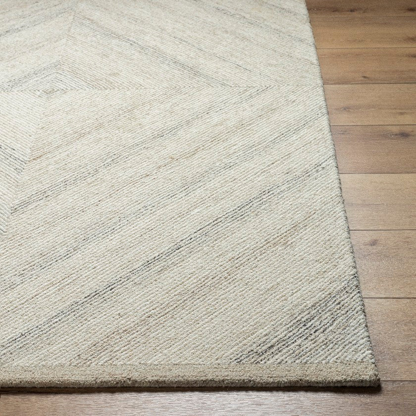 Montel Modern Ivory/Medium Brown Area Rug