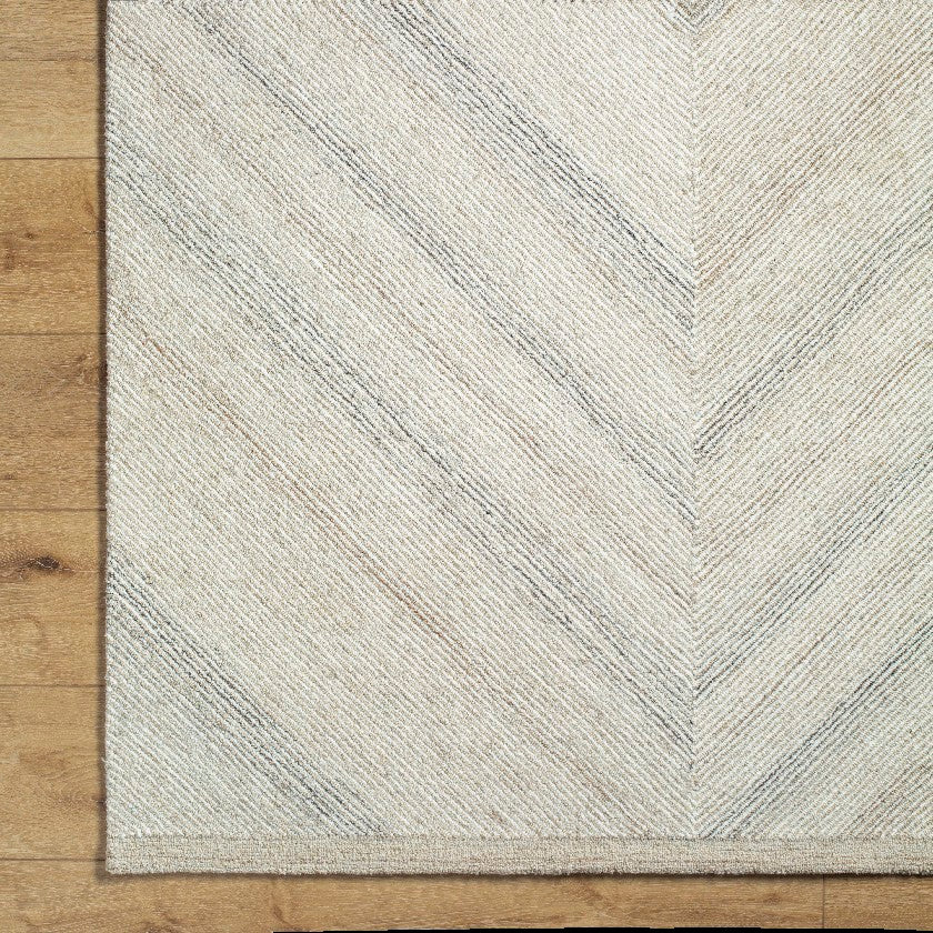 Montel Modern Ivory/Medium Brown Area Rug