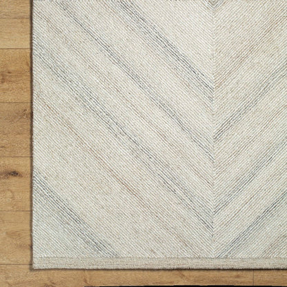 Montel Modern Ivory/Medium Brown Area Rug