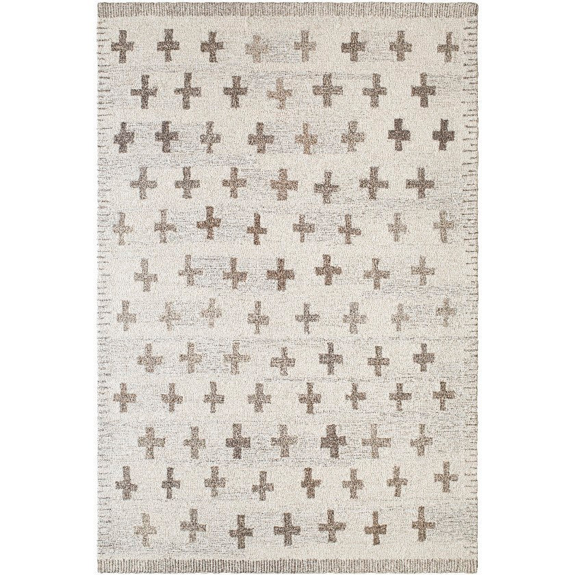 Kashena Modern Ivory/Medium Brown Area Rug