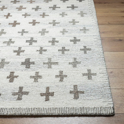 Kashena Modern Ivory/Medium Brown Area Rug
