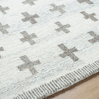 Kashena Modern Ivory/Medium Brown Area Rug