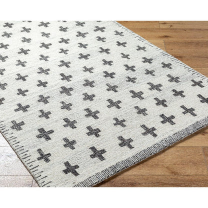 Kashena Modern Ivory/Black Area Rug