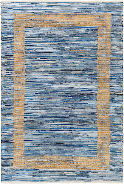 Dempsey Modern Tan/Light Blue Area Rug