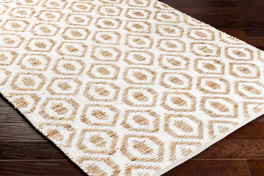 Diandria Modern White/Tan Area Rug