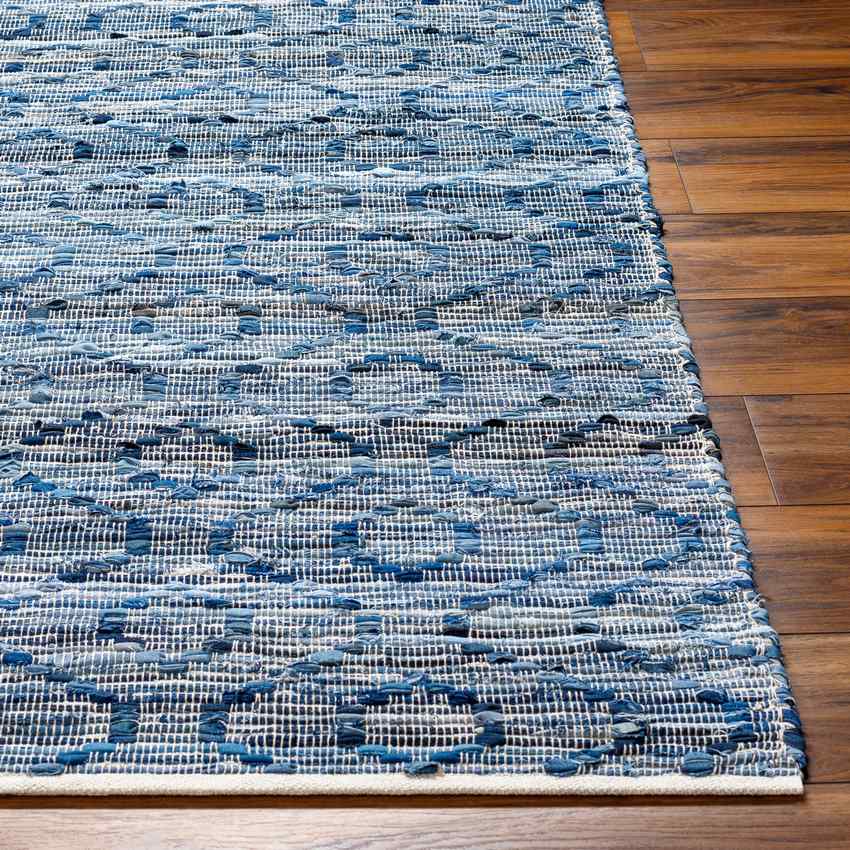 Ndrew Modern Dark Blue Area Rug
