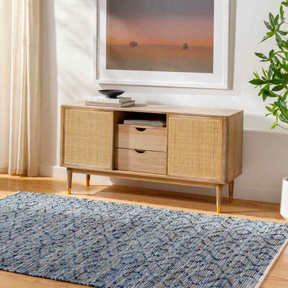 Ndrew Modern Dark Blue Area Rug