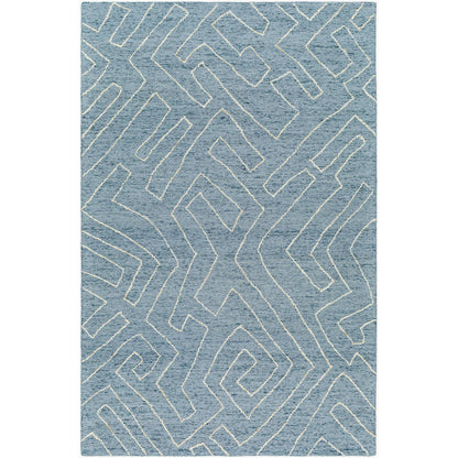 Tim Modern Slate Blue Area Rug