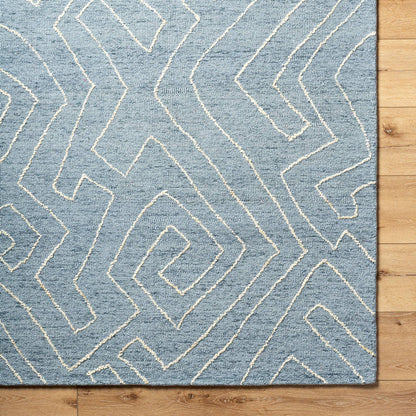 Tim Modern Slate Blue Area Rug