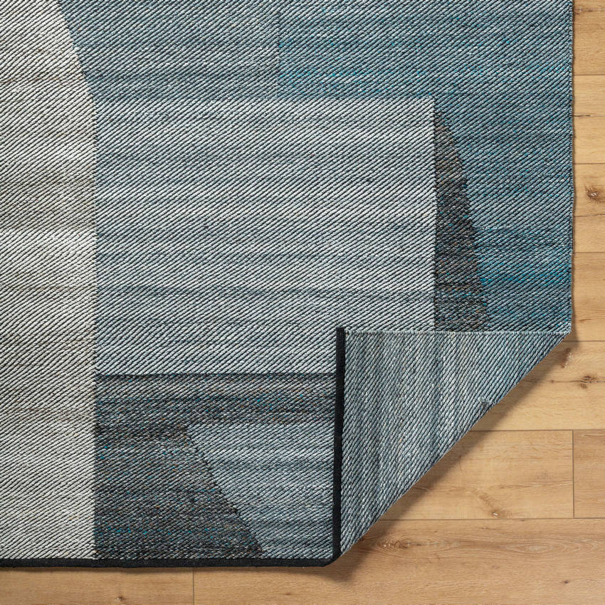 Jevon Rustic Slate Blue Area Rug